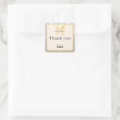 Elegante Restaurant Bedankt Sticker (Tas)