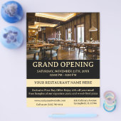 Elegante Restaurant of Café Grootse Opening Flyer (Enkel)