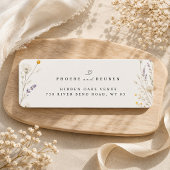 Elegante Retouradres Wildflower Etiket