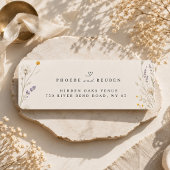 Elegante Retouradres Wildflower Etiket