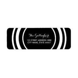 Elegante retouradreslabels etiket