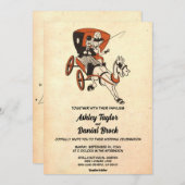 Elegante  Retro 50s paar Classic bruiloft Kaart (Voorkant / Achterkant)