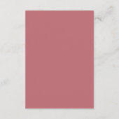 Elegante Retro 70s Groovy Modern Wedding Informatiekaartje (Achterkant)