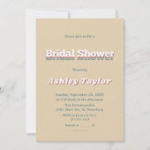 Elegante Retro 70s Groovy Vrijgezellenfeest Kaart (Voorkant)