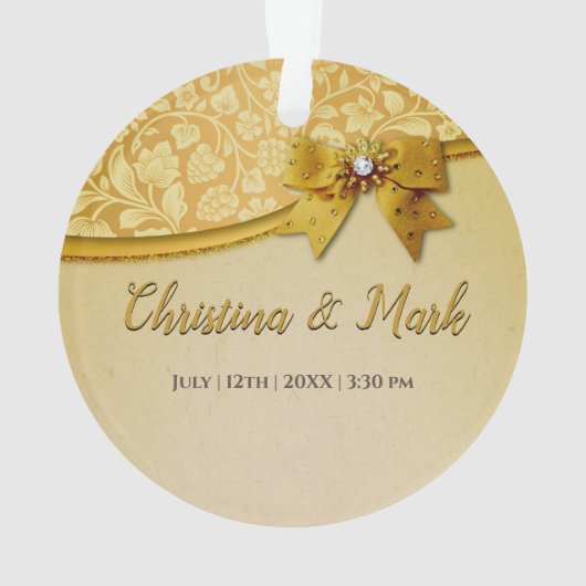 Elegante Retro Abstracte Bloemen en Bladeren Ornament (achterkant)