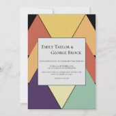 Elegante retro Abstracte geometrische stijlvolle b Kaart (Voorkant)