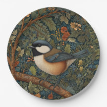 Elegante Retro Art Nouveau bosvogel