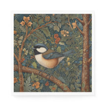 Elegante Retro Art Nouveau bosvogel