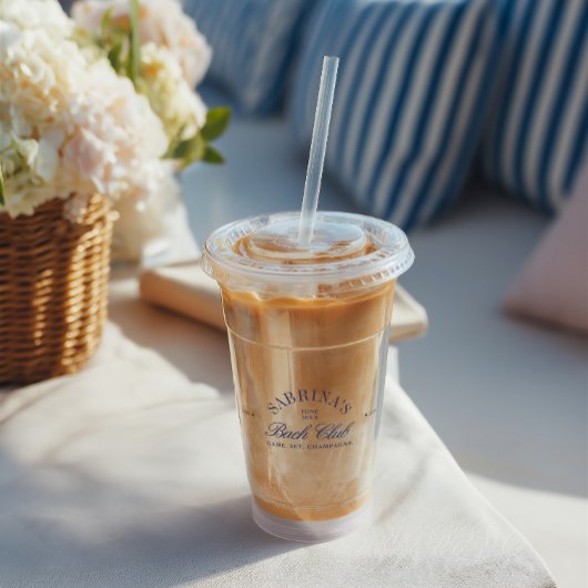 Elegante Retro Bachelorette Bachclub Acryl Drinkbeker