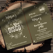 Elegante retro bachelorette party aangepaste uitno