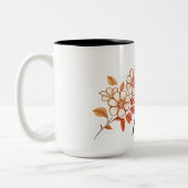 Elegante Retro Bloemen Mama Mok Gift (Links)