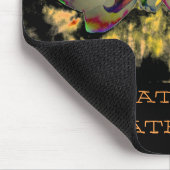 Elegante retro boho bloemenwitte roze waterverf muismat (Hoek)