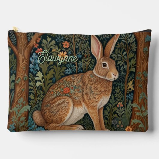 Elegante retro boho konijn bos bloem etui (Voorkant)