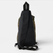 Elegante retro boho konijn bos bloemen sling bag (Achterkant)