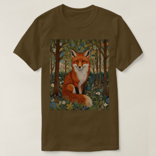 Elegante retro boho rode vos bos dier t-shirt