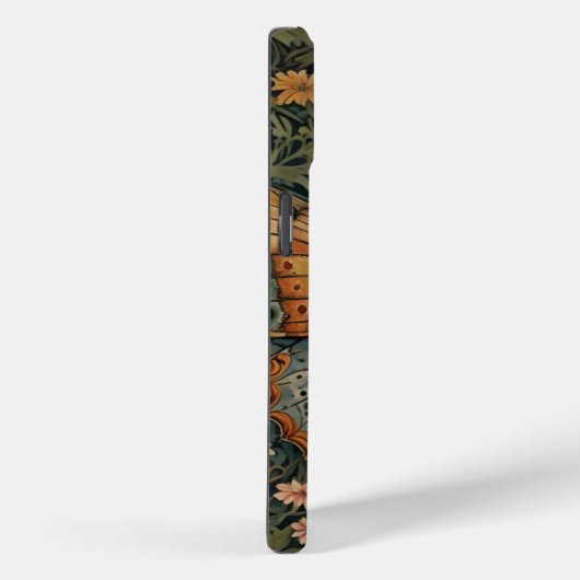 Elegante retro boho vlinder botanisch groen Case-Mate iPhone case (Achterkant / Rechts)
