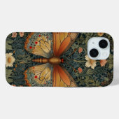 Elegante retro boho vlinder botanisch groen Case-Mate iPhone case (Achterkant (horizontaal))