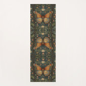 Elegante retro boho vlinder botanisch groen yogamat (Voorkant)