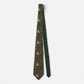 Elegante retro bosvogel stropdas (Voorkant)