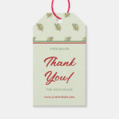 Elegante Retro Business Dank u Hang Label Label Cadeaulabel (Voorkant)