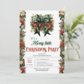 Elegante  retro classic groene lintboog kaart (Staand voorkant)