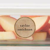 Elegante Retro Classy Luxury Unisex Voeg Jouw naam Labels (Aangebracht)