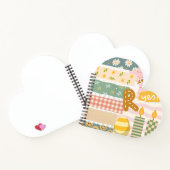 Elegante retro collage kunst girly plakboek Patroo Notitieboek (Binnen)