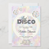 Elegante Retro Disco bal Groovy Vrijgezellenfeest Kaart (Voorkant)