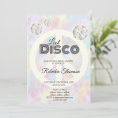 Elegante Retro Disco bal Groovy Vrijgezellenfeest Kaart (Staand voorkant)