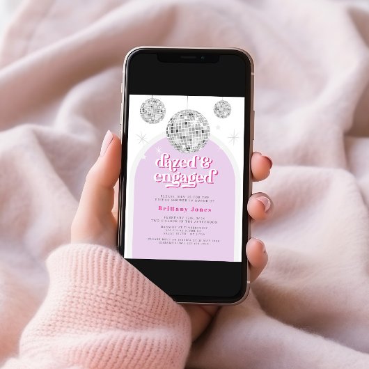 Elegante Retro Disco Groove Vrijgezellenfeest foto Kaart