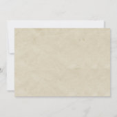 Elegante  Retro Fietsrustieke Houten Bruiloft Kaart (Achterkant)