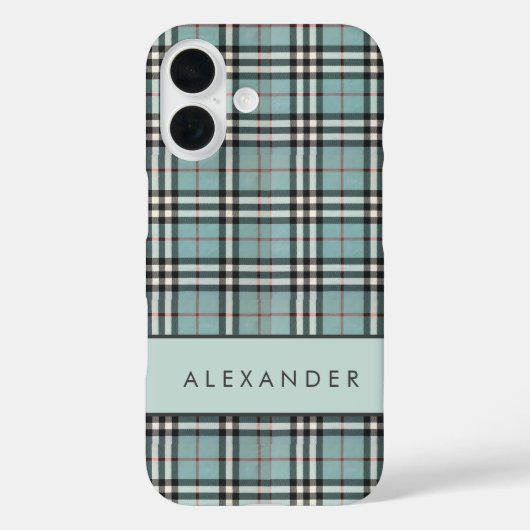 Elegante retro geruit Case-Mate iPhone case (Achterkant)