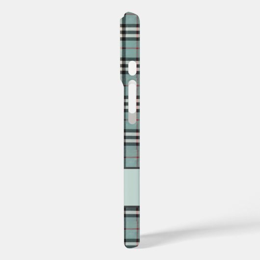 Elegante retro geruit Case-Mate iPhone case (Achterkant / Links)