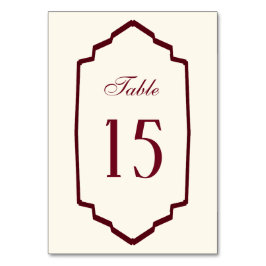 Elegante Retro Geruite Burgundy Bruiloft Kaart