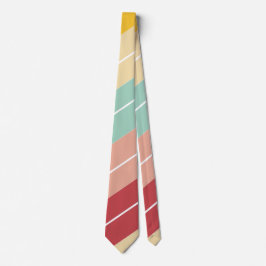 Elegante Retro Gestreepte Gepersonaliseerde Stropdas