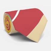 Elegante Retro Gestreepte Gepersonaliseerde Stropdas (Opgerold)