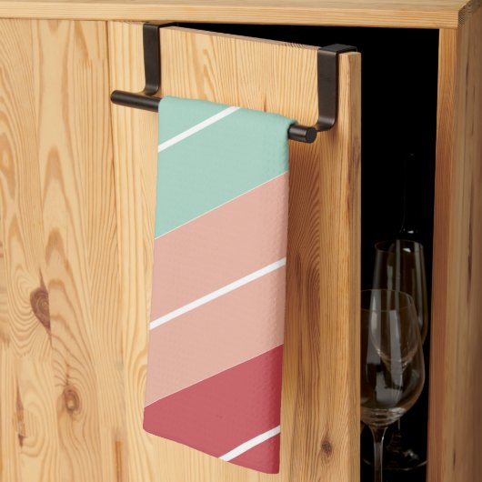 Elegante Retro Gestreepte Theedoek (Derde Gevouwen)