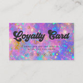 Elegante Retro Gold Fire Opal Stone Loyalty Kaart Visitekaartje (Voorkant)