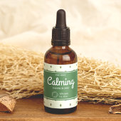 Elegante Retro Groene Cosmetica Dropper Flesetiket Etiket