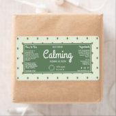 Elegante Retro Groene Cosmetica Dropper Flesetiket Etiket (Insitu)