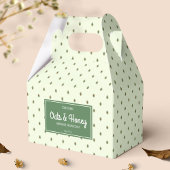 Elegante Retro Groene Zeep Bar Box Merk Verpakking Bedankdoosjes