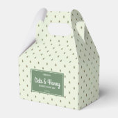 Elegante Retro Groene Zeep Bar Box Merk Verpakking Bedankdoosjes (Voorkant Zijde)