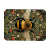 Elegante retro hommel boho botanische bloemkunst magneet (Horizontaal)