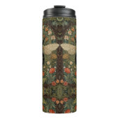 Elegante retro hommel boho botanische bloemkunst thermosbeker (Voorkant)