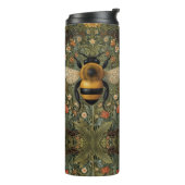 Elegante retro hommel boho botanische bloemkunst thermosbeker (Gedraaid links)