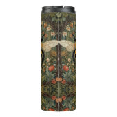 Elegante retro hommel boho botanische bloemkunst thermosbeker (Achterkant)