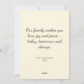 Elegante Retro  Kerstman Kerstboom Feestdagenkaart (Achterkant)