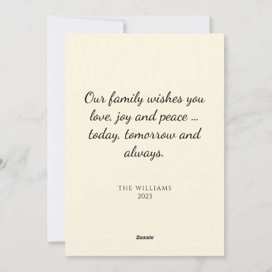 Elegante Retro  Kerstman Kerstboom Feestdagenkaart (Achterkant)