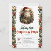 Elegante retro klassieker Santa Claus Kaart (Voorkant)