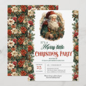 Elegante retro klassieker Santa Claus Kaart (Voorkant / Achterkant)